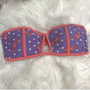 Aerie New Lobster Print Bathing Suit Top